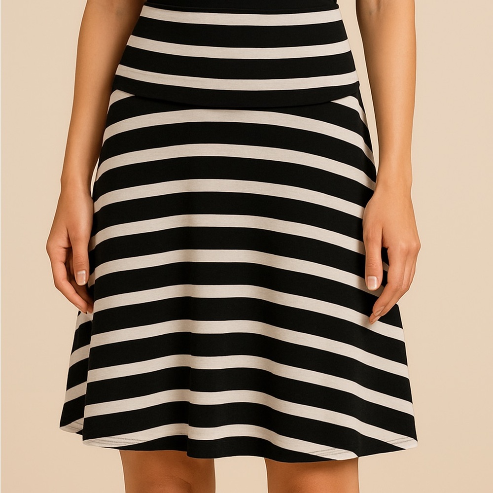 Mossimo Supply Co. Black and White A-Line Skirt